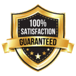 100% satisfaction guaranteed badge