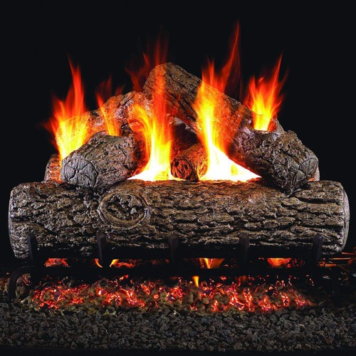 Gas log set burning, gas fireplace repair in Everett