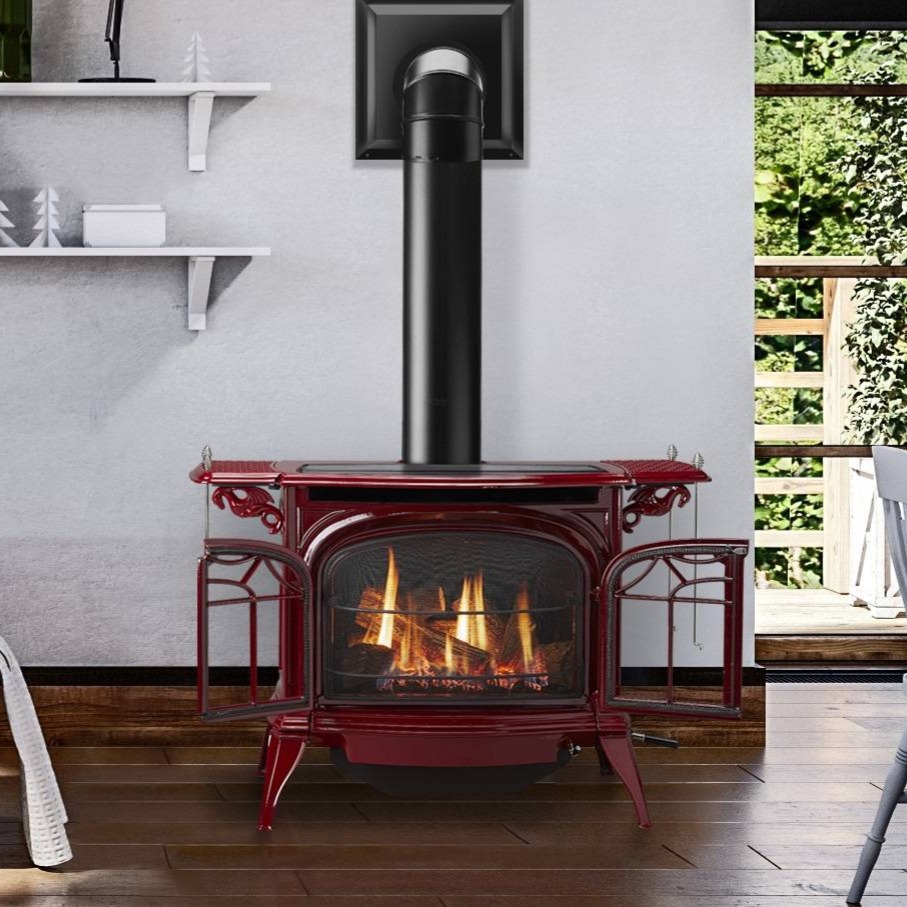 Freestanding gas stove fireplace, gas stove repair in Everett