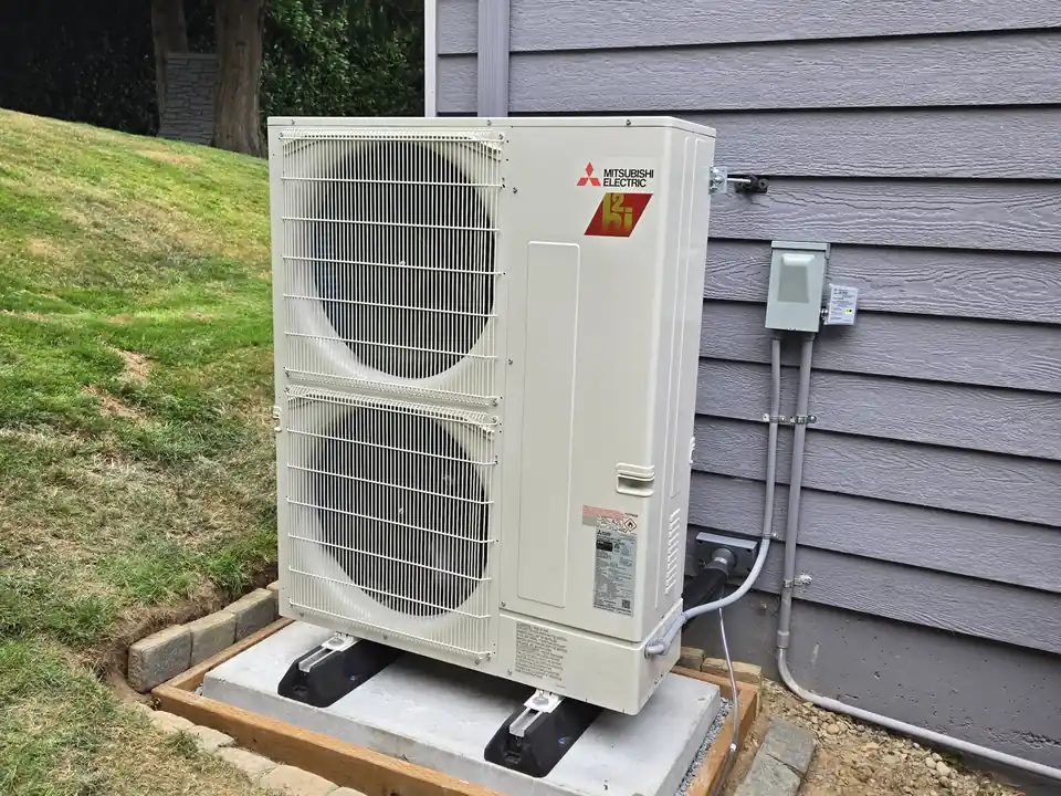 Mitsubishi Hyper-Heat heat pump installed by Sound Comfort Heating in Lake Stevens, WA